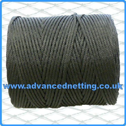 4mm Black Braided PE Twine (2 kilo Spool) - Click Image to Close